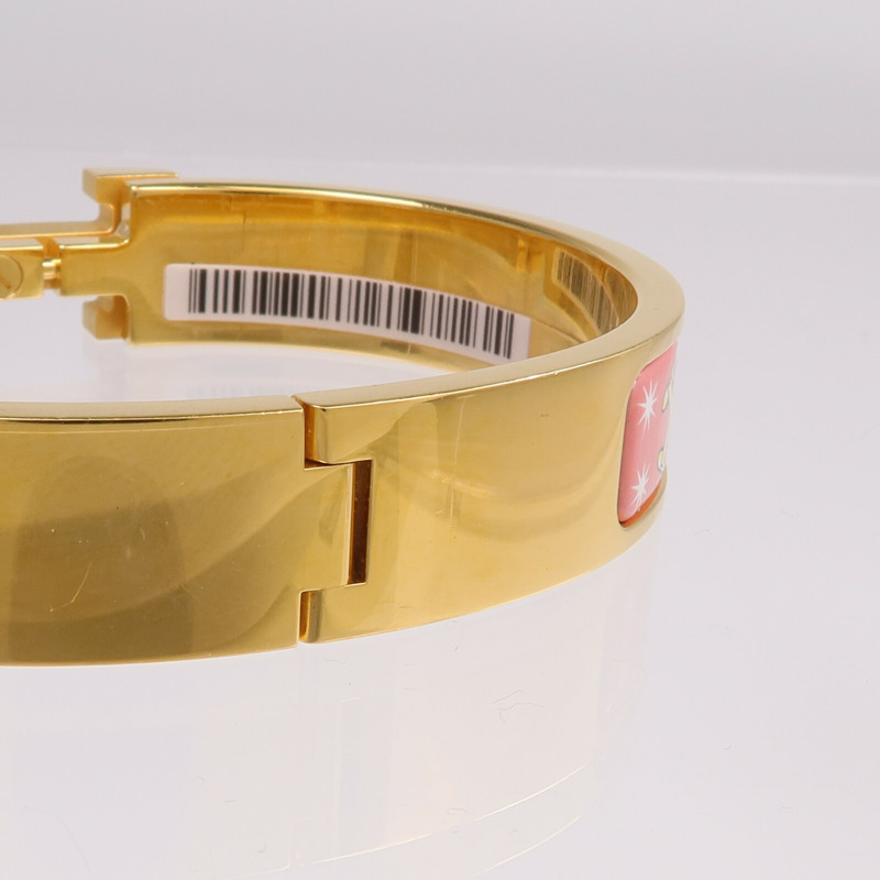 HERMES 金屬/琺瑯Clic H手鐲-9