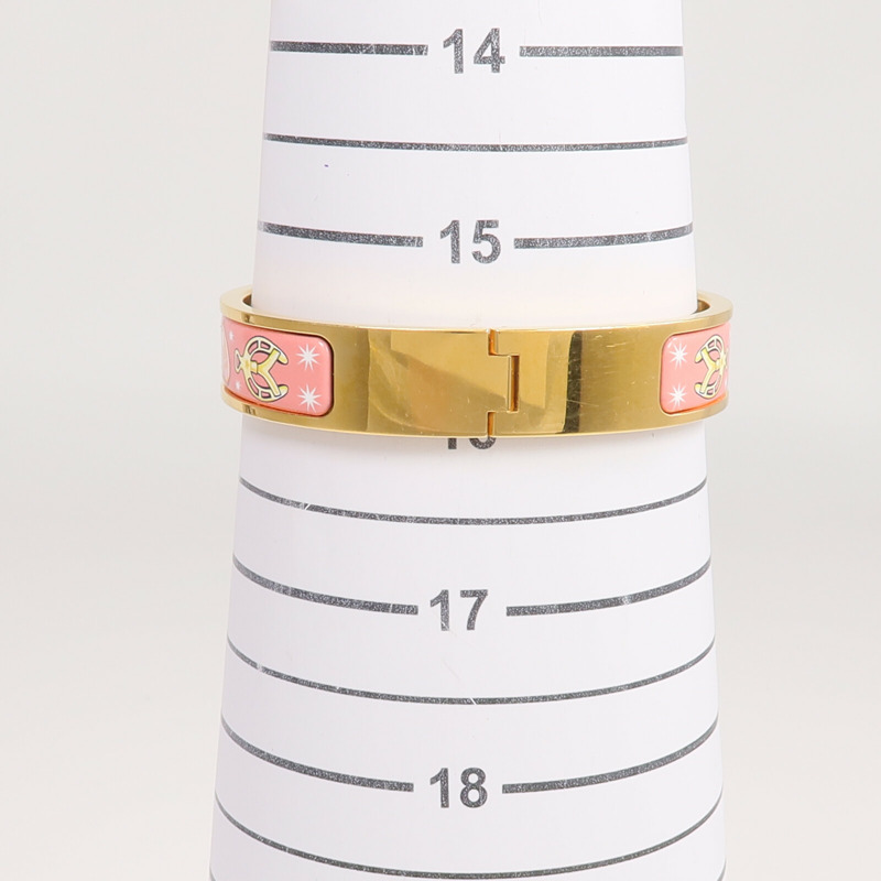 HERMES 金屬/琺瑯Clic H手鐲-11