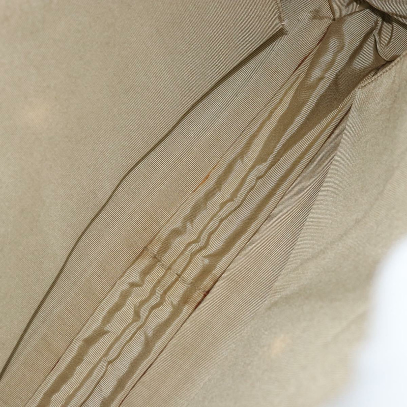 【日本直送】香奈兒 COCO 標誌木柄手袋帆布米色金色 CC 正品 AMZ163A-9