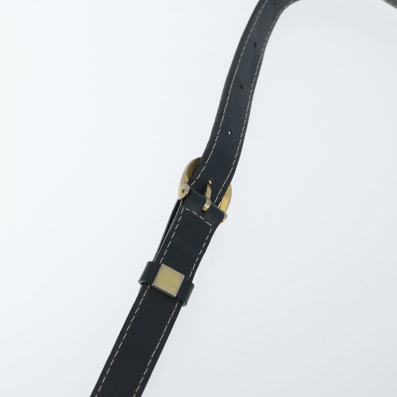 【日本直送】SAINT LAURENT 手提包 單肩包 皮革 海軍藍 白色 金色 正品 am11069A-7