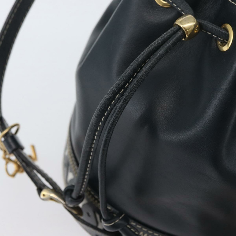 【日本直送】SAINT LAURENT 手提包 單肩包 皮革 海軍藍 白色 金色 正品 am11069A-9