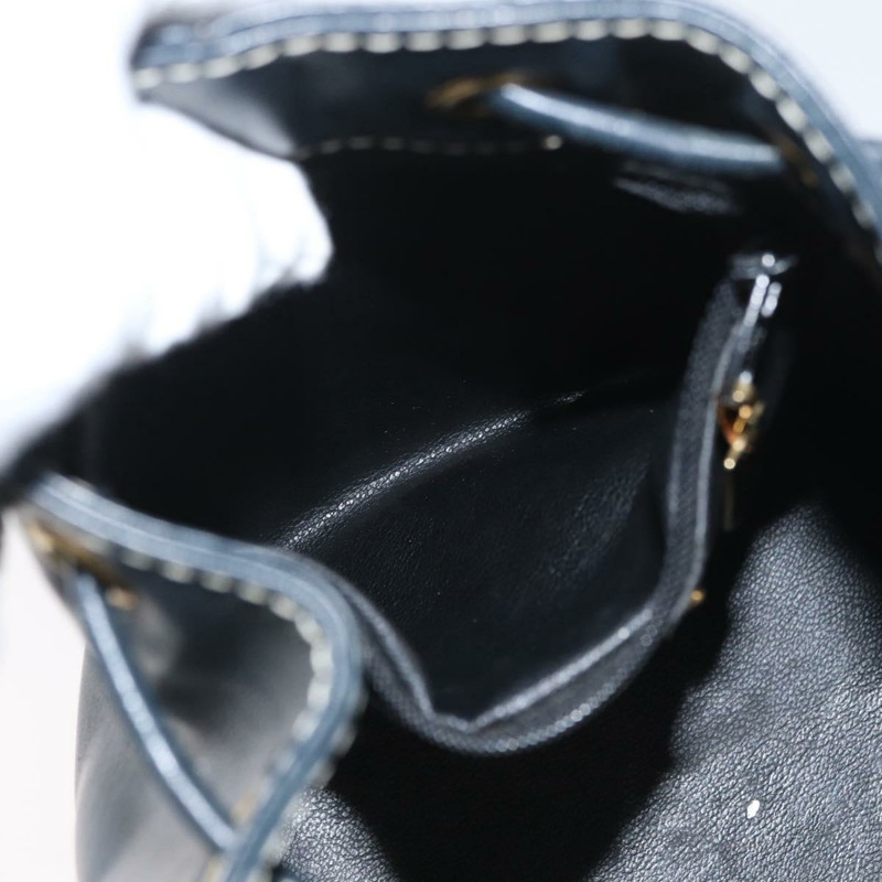 【日本直送】SAINT LAURENT 手提包 單肩包 皮革 海軍藍 白色 金色 正品 am11069A-19