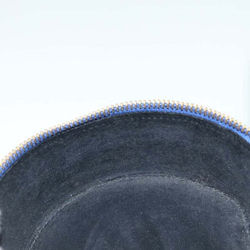 【日本直送】香奈兒魚子醬紋化妝包 海軍藍 金色 CC 標誌 YKZ201A-18