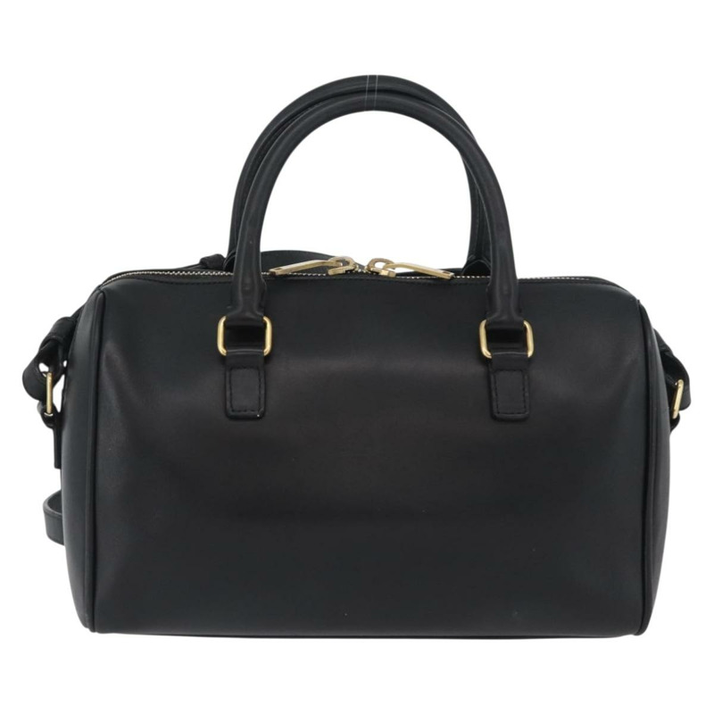 【日本直送】SAINT LAURENT 嬰兒旅行手提包 皮革 兩用 黑色 金色 330958 正品 hk3593A-1