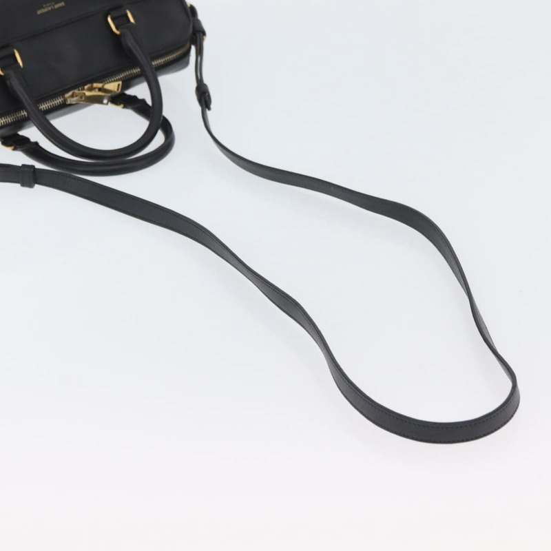 【日本直送】SAINT LAURENT 嬰兒旅行手提包 皮革 兩用 黑色 金色 330958 正品 hk3593A-8