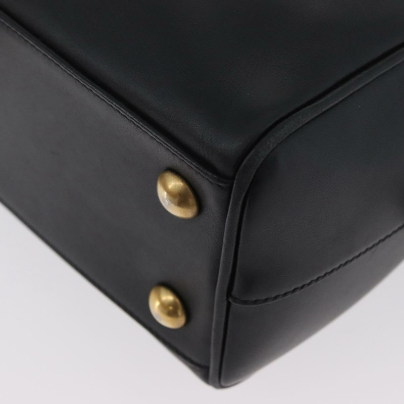 【日本直送】SAINT LAURENT 嬰兒旅行手提包 皮革 兩用 黑色 金色 330958 正品 hk3593A-14