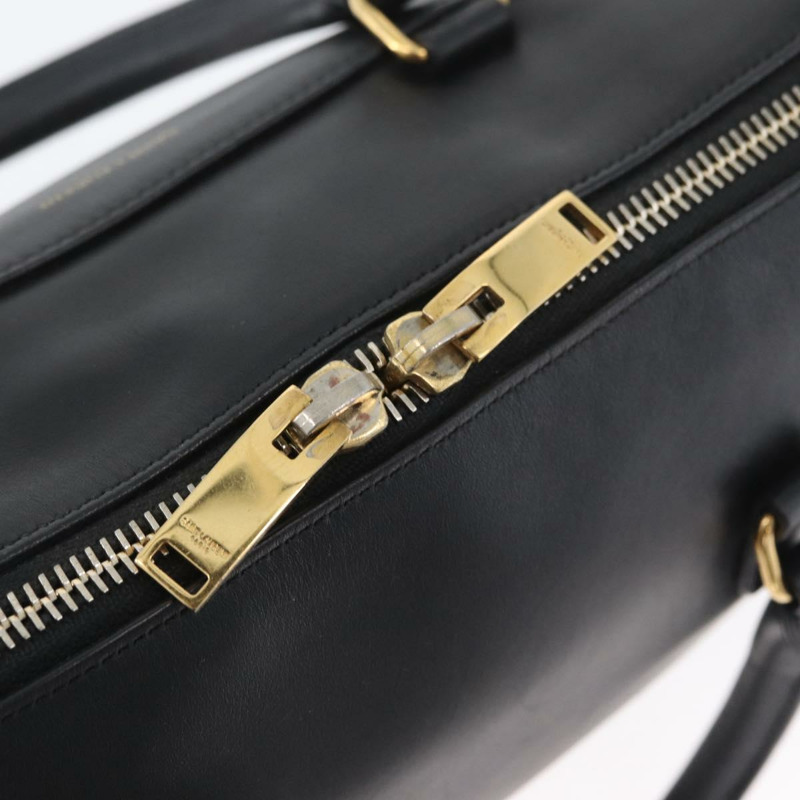 【日本直送】SAINT LAURENT 嬰兒旅行手提包 皮革 兩用 黑色 金色 330958 正品 hk3593A-17