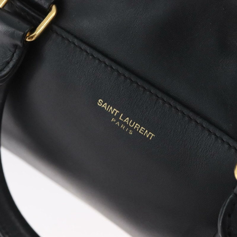 【日本直送】SAINT LAURENT 嬰兒旅行手提包 皮革 兩用 黑色 金色 330958 正品 hk3593A-18
