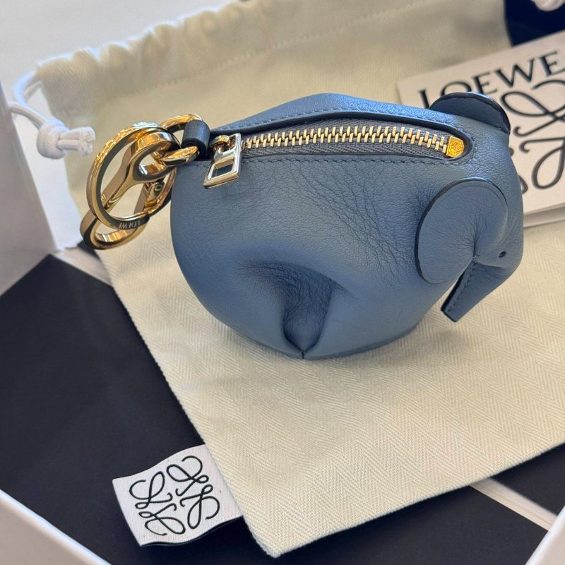 *SHIHNA名牌精品* LOEWE Animales Elephant 大象造型小牛皮零錢包-2