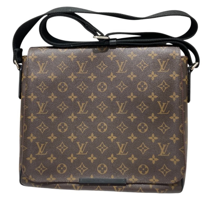 LOUIS VUITTON 路易威登 M40934 MONOGRAM MACASSAR DISTRICT MM 肩包/斜背包 PVC帆布 老花 棕色 銀釦-0