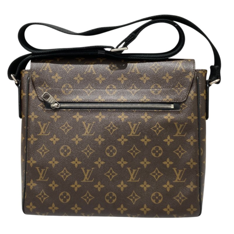 LOUIS VUITTON 路易威登 M40934 MONOGRAM MACASSAR DISTRICT MM 肩包/斜背包 PVC帆布 老花 棕色 銀釦-1