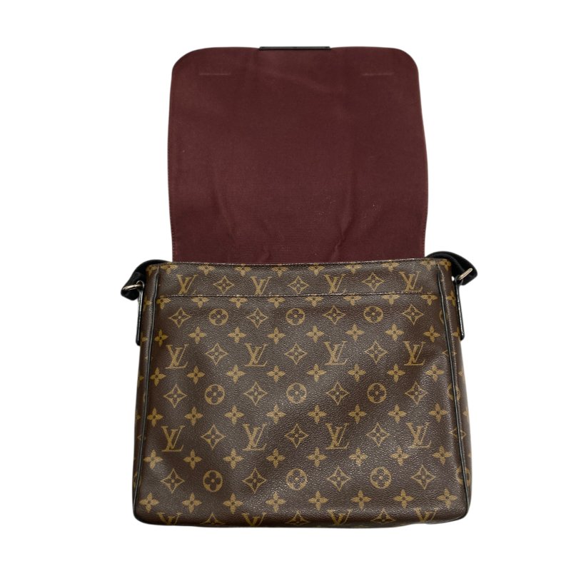 LOUIS VUITTON 路易威登 M40934 MONOGRAM MACASSAR DISTRICT MM 肩包/斜背包 PVC帆布 老花 棕色 銀釦-5