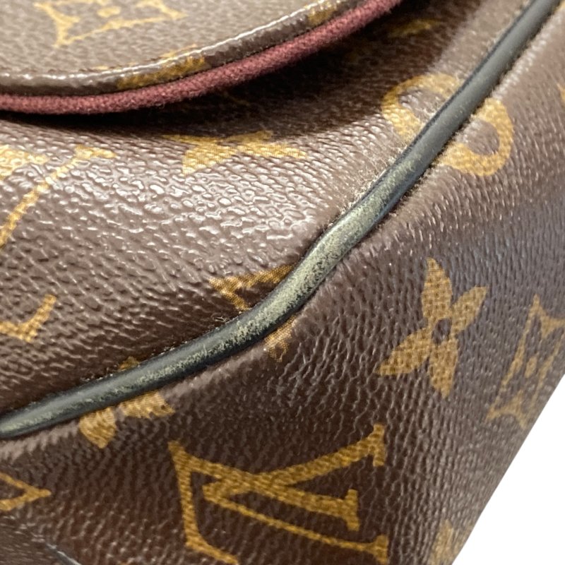 LOUIS VUITTON 路易威登 M40934 MONOGRAM MACASSAR DISTRICT MM 肩包/斜背包 PVC帆布 老花 棕色 銀釦-10