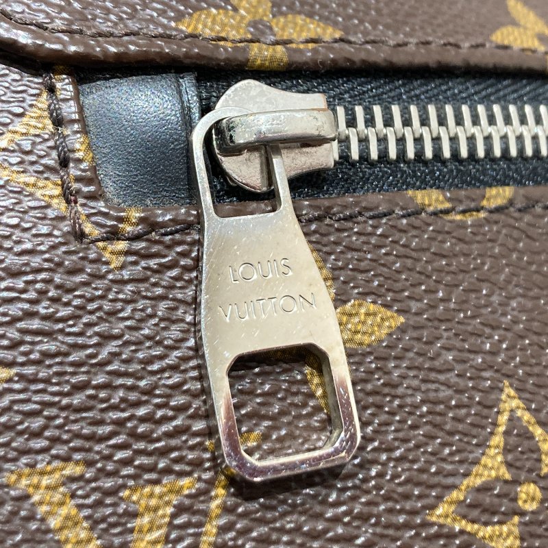 LOUIS VUITTON 路易威登 M40934 MONOGRAM MACASSAR DISTRICT MM 肩包/斜背包 PVC帆布 老花 棕色 銀釦-14