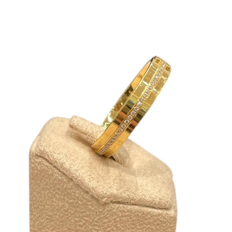 TIFFANY&CO. 蒂芙尼 T系列 鑽石戒指 K18YG #62-2