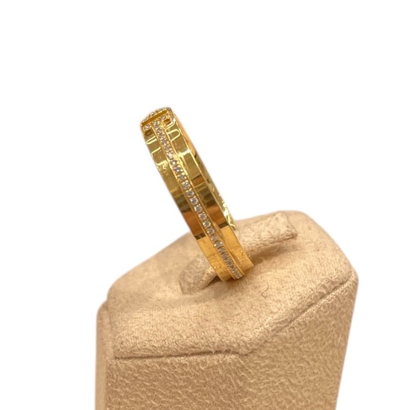 TIFFANY&CO. 蒂芙尼 T系列 鑽石戒指 K18YG #62-3