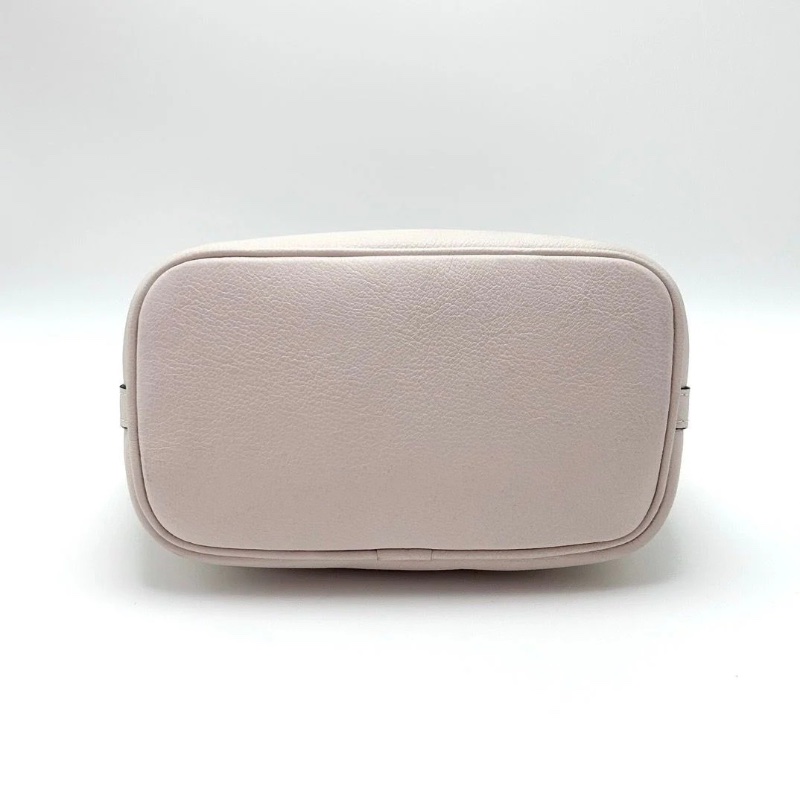 LV 白色金扣Lockandwalk 手提肩背水桶包芯片款20*20*11 9新 配件塵袋-4