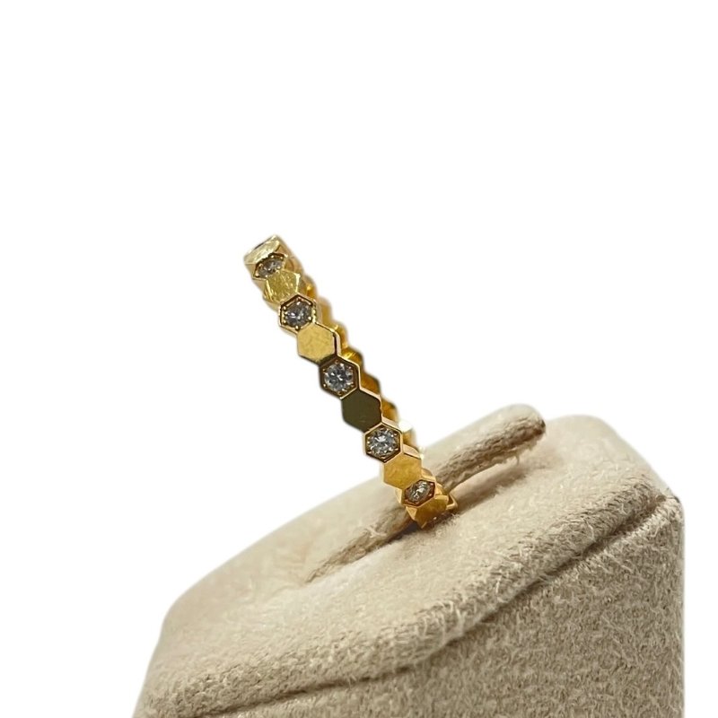 CHAUMET 尚美 BEE MY LOVE 蜂巢鑽戒 K18YG #54-3