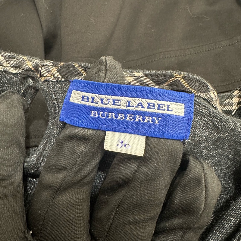 Burberry 巴寶莉 拼接黑灰連身裙 藍標 中古 二手 vintage-2