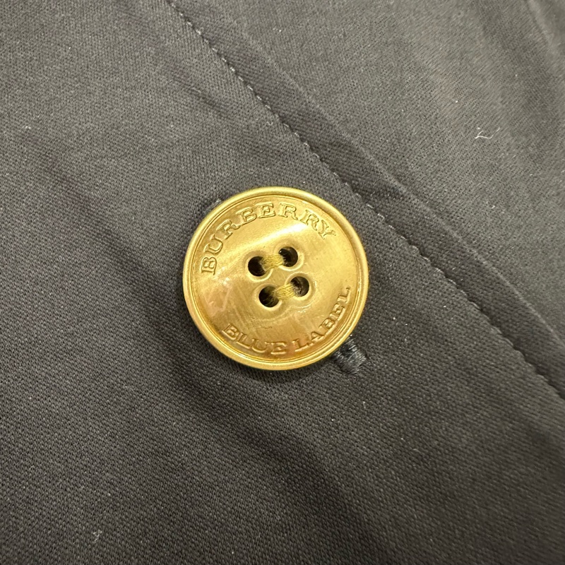 Burberry 巴寶莉 拼接黑灰連身裙 藍標 中古 二手 vintage-10