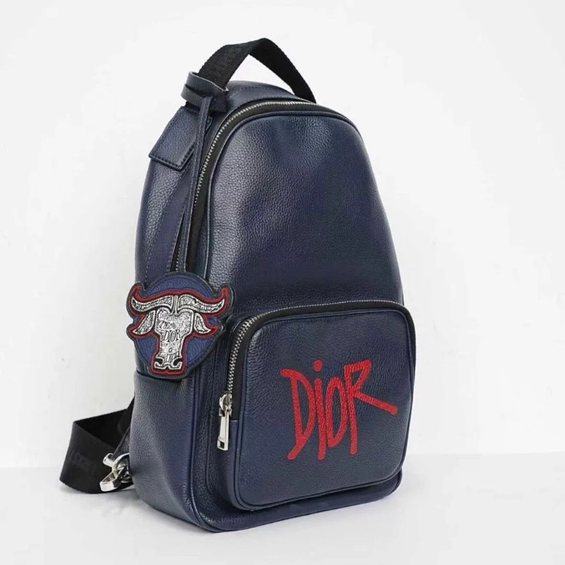 Dior shawn聯名 限量版肩背包胸包 20*33cm  95新 配件塵袋-5