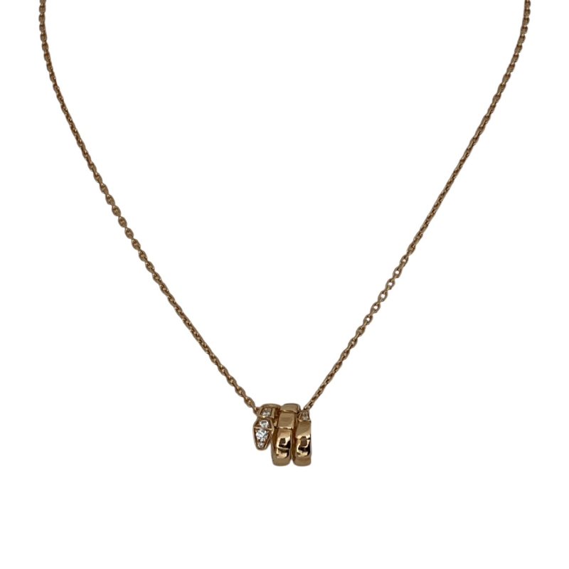 BVLGARI 寶格麗 SERPENTI VIPER 鑽石蛇鍊 K18PG-1