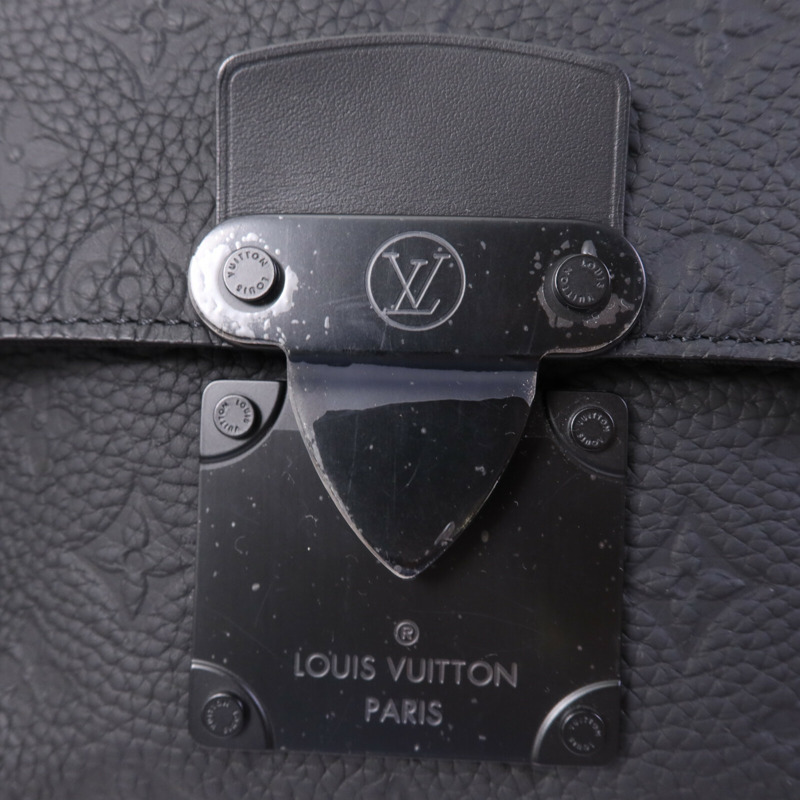 LOUIS VUITTON Monogram Taurillon S Lock肩背袋-6