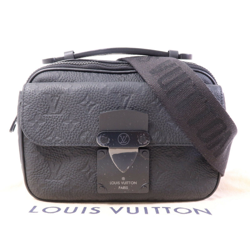 LOUIS VUITTON Monogram Taurillon S Lock肩背袋-8