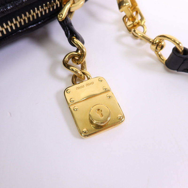 Miu Miu 羊皮皮革Shoulder Bag金扣肩背袋-14