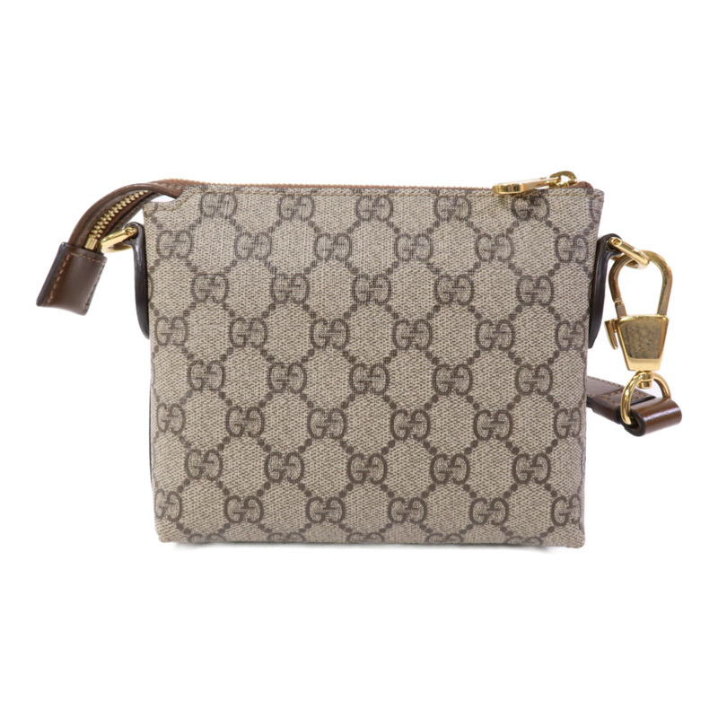 GUCCI 塗層帆布Interlocking G Messenger Bag金扣肩背袋-1