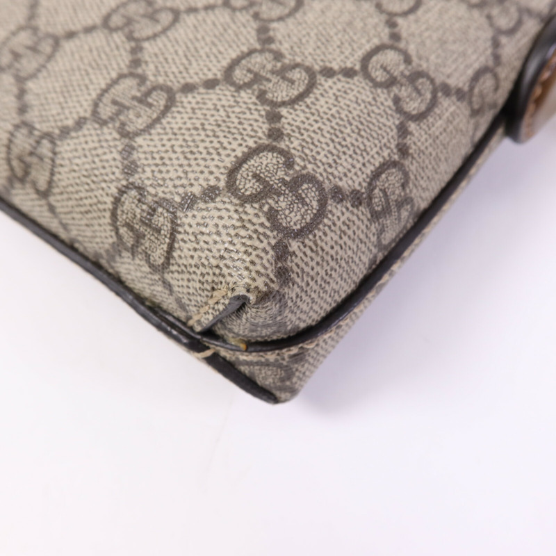 GUCCI 塗層帆布Interlocking G Messenger Bag金扣肩背袋-11