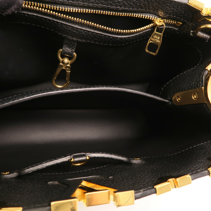 LOUIS VUITTON 牛皮皮革Capucines MM金扣手挽肩背兩用袋-4