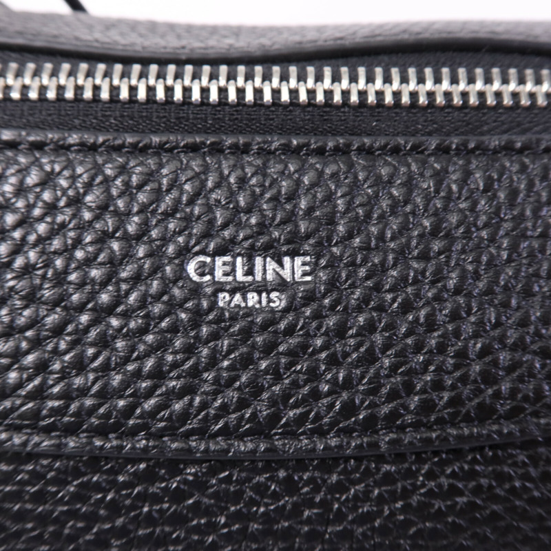 CELINE 牛皮皮革Harry銀扣肩背袋-5