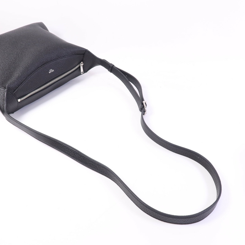 CELINE 牛皮皮革Harry銀扣肩背袋-7