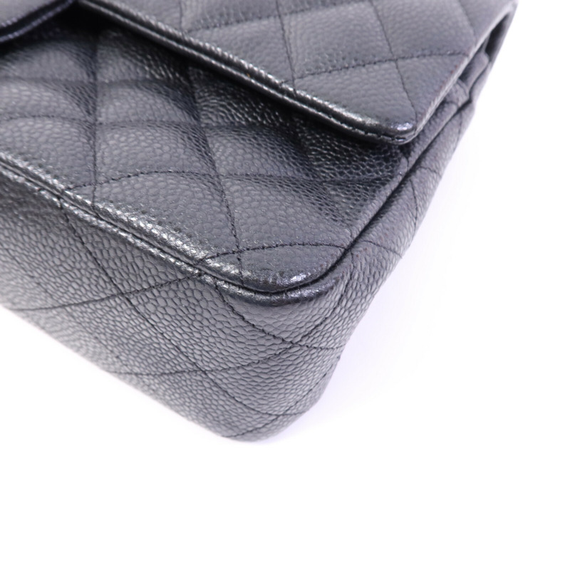 CHANEL 牛皮皮革Classic 25銀扣鏈帶肩背袋-10