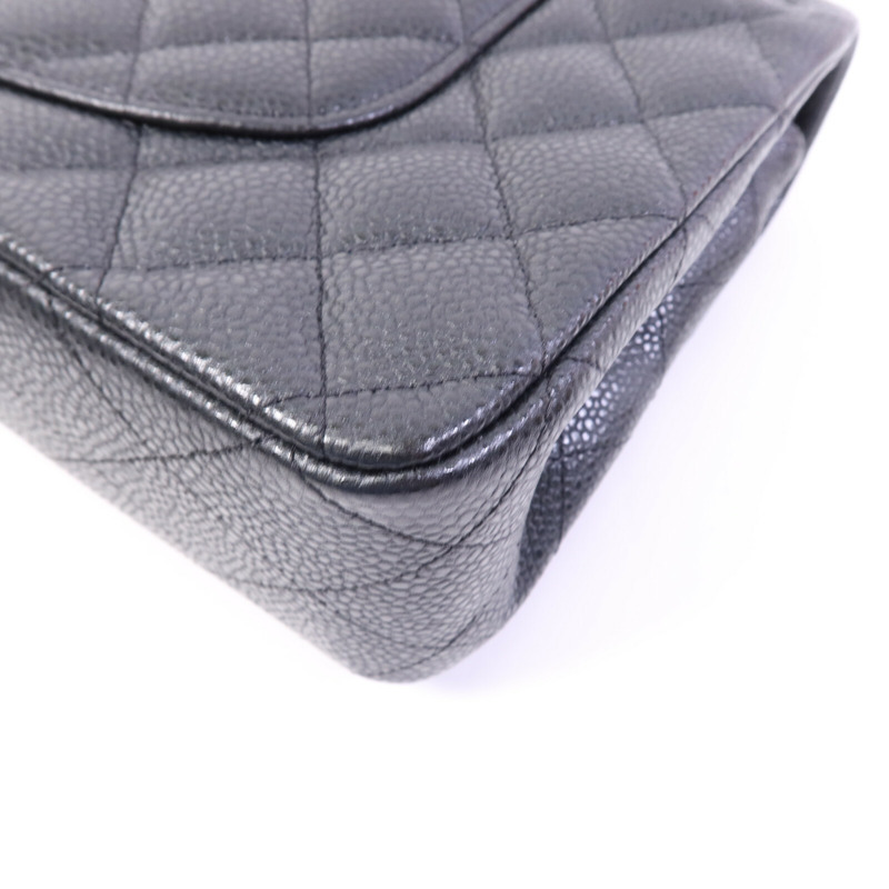 CHANEL 牛皮皮革Classic 25銀扣鏈帶肩背袋-12