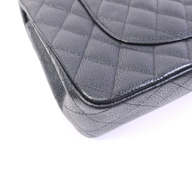 CHANEL 牛皮皮革Classic 25銀扣鏈帶肩背袋-13
