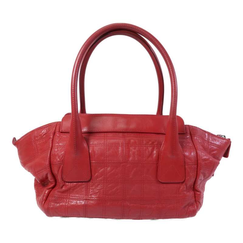 CHANEL 羊皮皮革Hand Bag銀扣肩背袋-1
