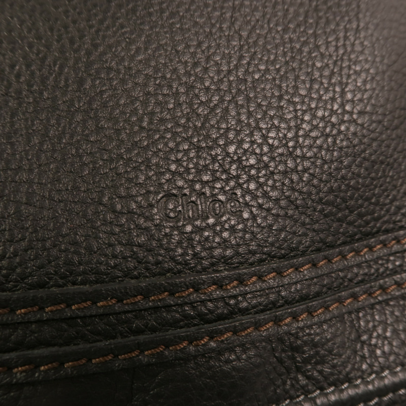 Chloe 牛皮皮革Marcie金扣手挽袋-8
