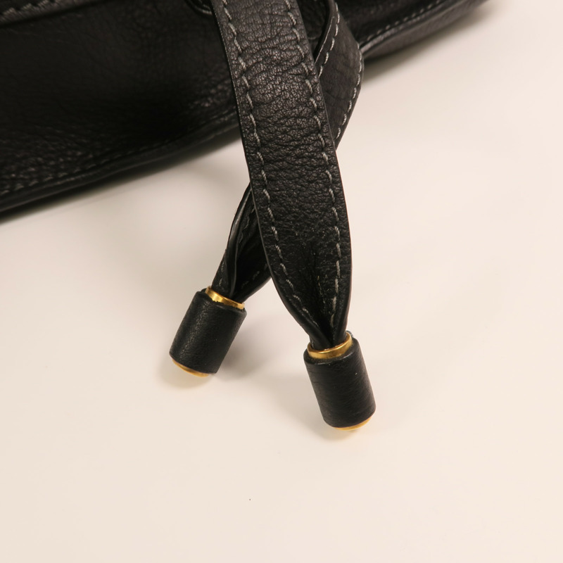 Chloe 牛皮皮革Marcie金扣手挽袋-14