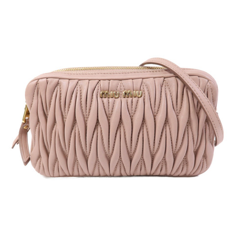 Miu Miu 羊皮皮革Shoulder Bag金扣肩背袋