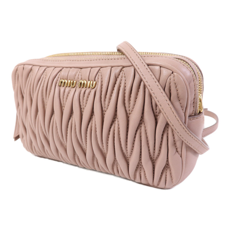 Miu Miu 羊皮皮革Shoulder Bag金扣肩背袋-2