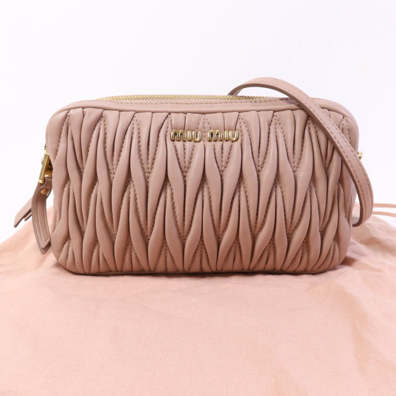 Miu Miu 羊皮皮革Shoulder Bag金扣肩背袋-10