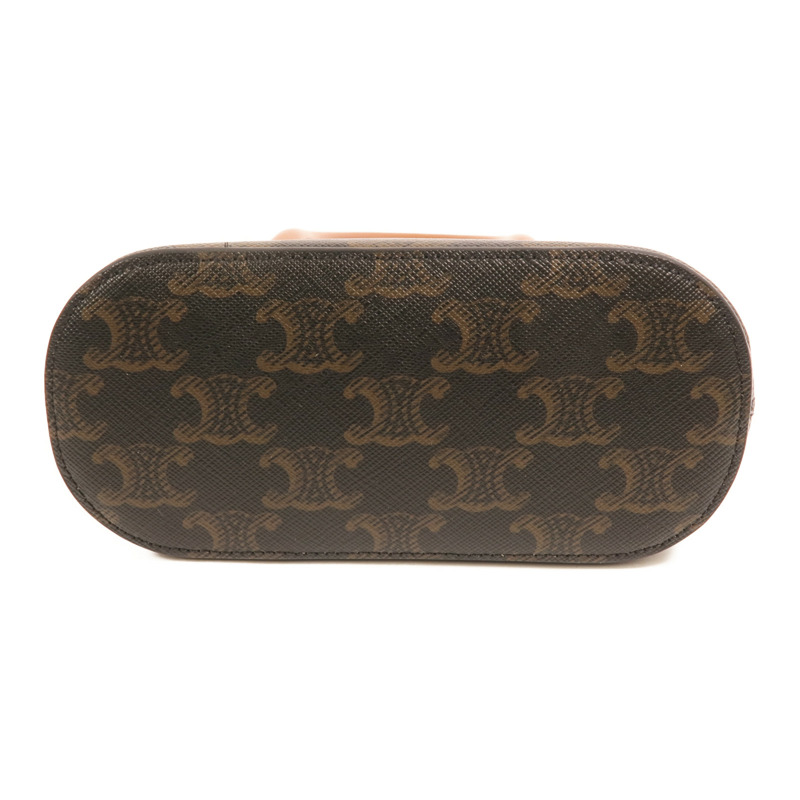 CELINE 塗層帆布Mini Honorine金扣手挽肩背兩用袋-3