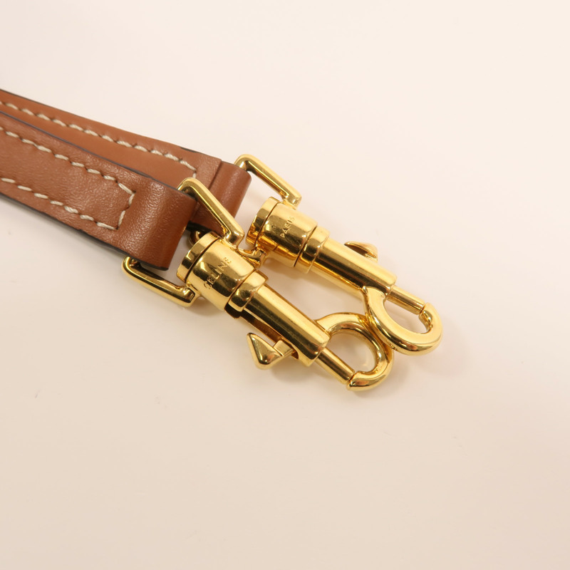 CELINE 塗層帆布Mini Honorine金扣手挽肩背兩用袋-8