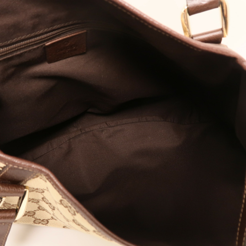 GUCCI 帆布Shoulder Bag金扣肩背袋-4