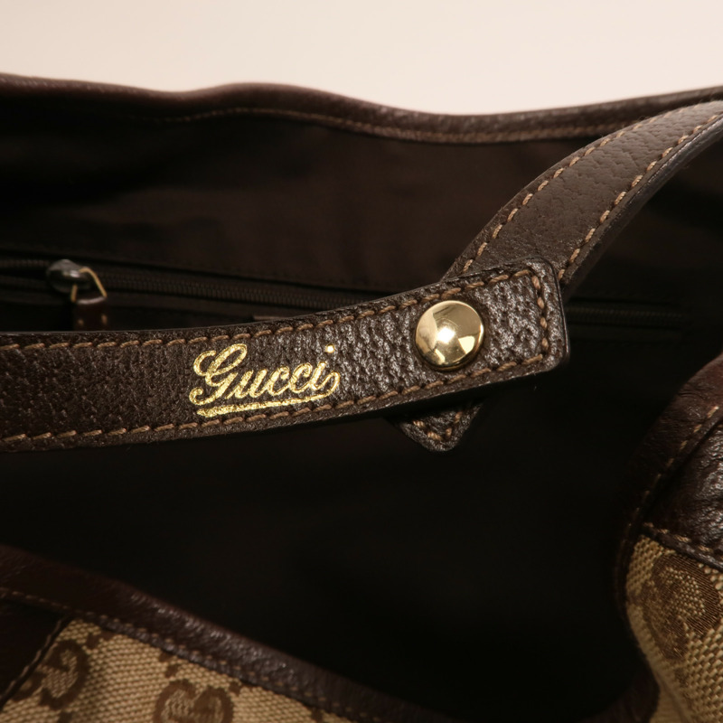 GUCCI 帆布Shoulder Bag金扣肩背袋-8