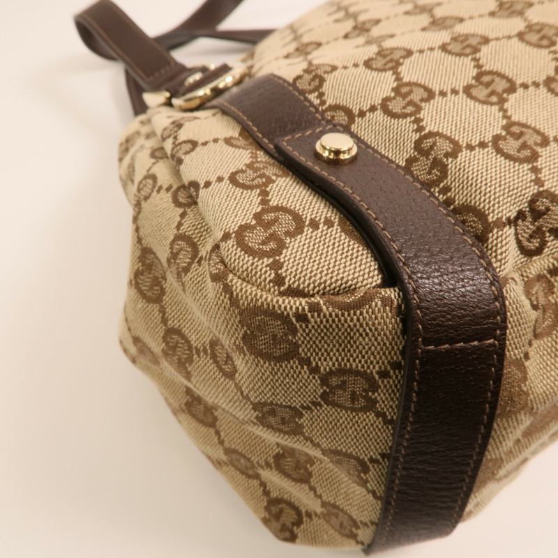 GUCCI 帆布Shoulder Bag金扣肩背袋-12
