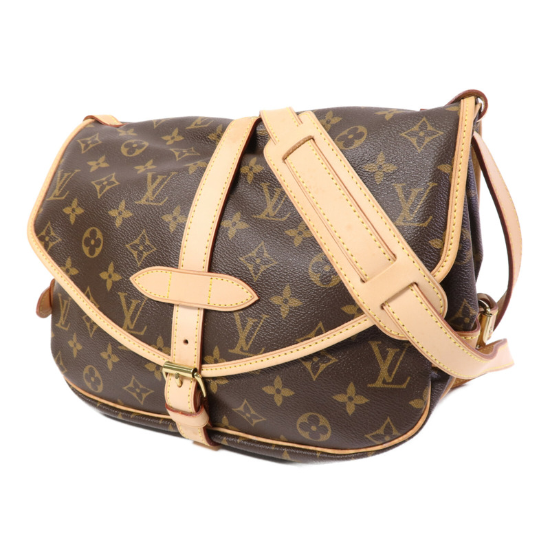 LOUIS VUITTON Monogram Saumur BB金扣手挽肩背兩用袋-2