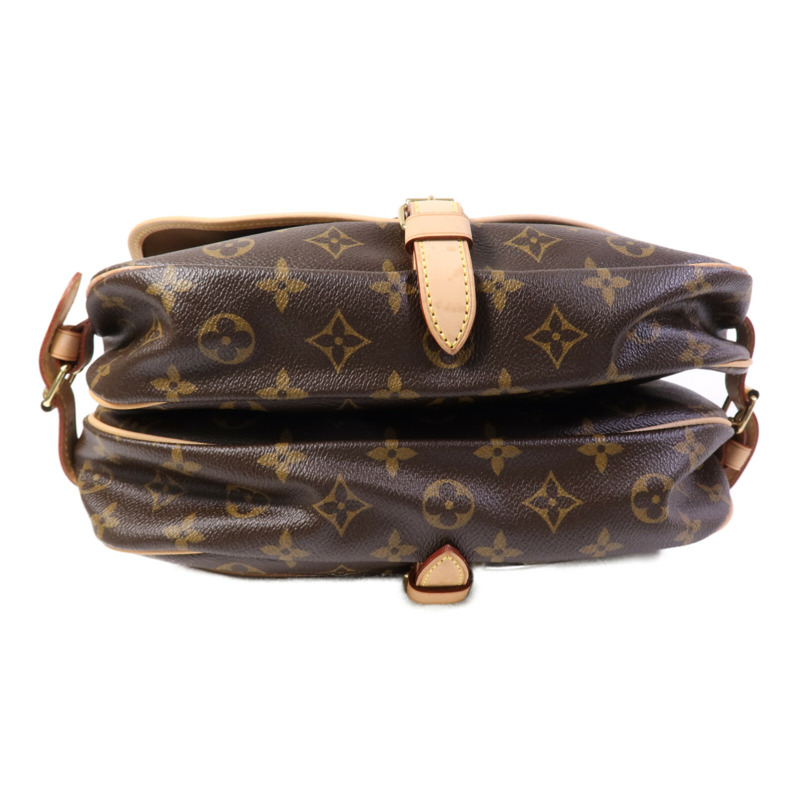 LOUIS VUITTON Monogram Saumur BB金扣手挽肩背兩用袋-3